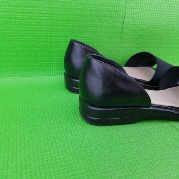 ✅Cabin Creek Black Slide Women's Size 7M Sandals W/Back Heel Front Strap 024-670 - Picture 11 of 16